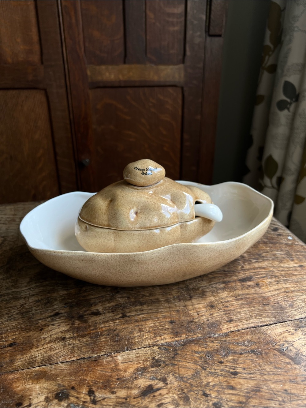 Vintage ceramic potatoe serving dish and gravy bowl, Prince Edward Island